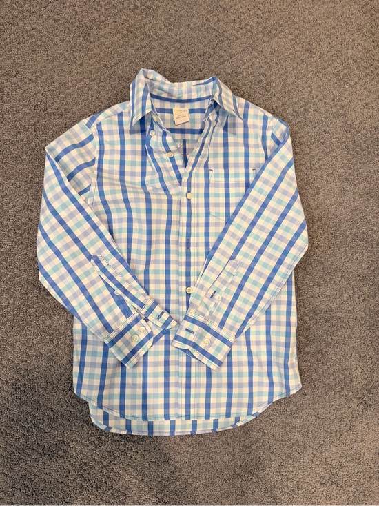 Crewcuts Other - Crewcuts Blue & White Plaid Button-Down Shirt